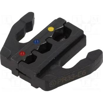 ERKO Накрайник за кримпващи клещи ERKO PR33-E6 0, 5-6 mm2, стомана, за изолирани кабелни обувки (PR_33-E6)