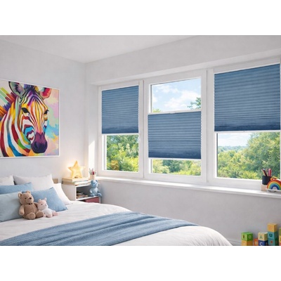 Zebra Shop Plissé Lux Zatemňující DUO Invaze SV. MODRÁ PM09 21 x 151 - 190 cm