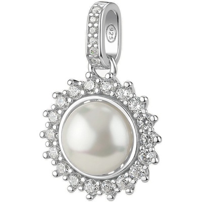 Brosway stříbrný přívěsek s umělou perlou Fancy Infinite White FIW133