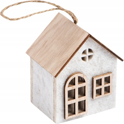 Handy Art Závesná Ozdoba na vianočný stromček filcový domček ozdoba na vianočný stromček 7x8 cm