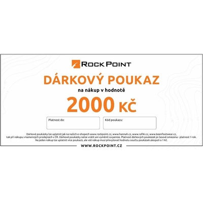 Dárkový poukaz 2000 kč