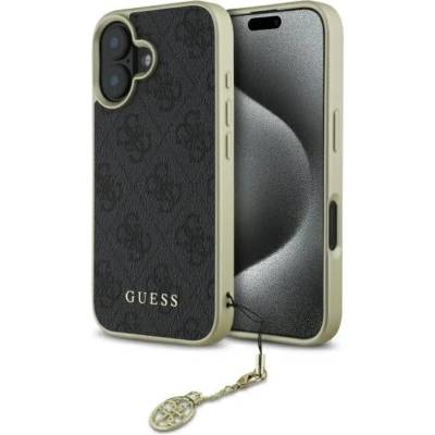GUESS Калъф Guess 4G Charms Collection за iPhone 16 - черен (3666339345969)