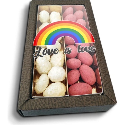 Sablio Mandle v čokoláde Love is love 2 2 x 80 g