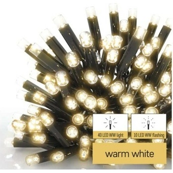 Profi LED spojovacia reťaz preblikávajúca cencúle 3 m vonkajšia teplá biela