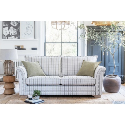 Barrington Furniture Pohovka Evesham bílá a zelená kostka