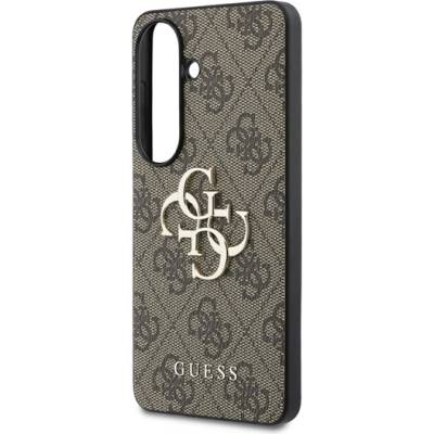 CG Mobile Samsung S26 GUESS 4G BIG METAL LOGO пластмасов протектор за телефон с устойчивост на удар, заден капак с кожен ефект, BIG METAL LOGO GUHCS26S4GMGBR (GUHCS26S4GMGBR)