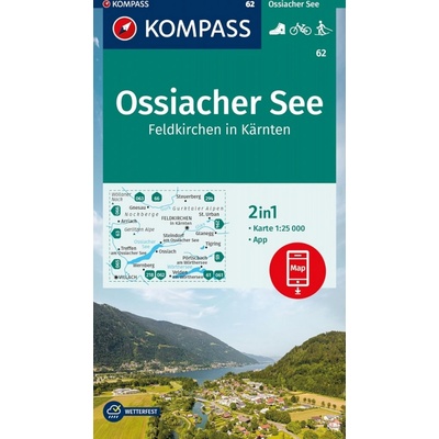Ossiacher See, Feldkirchen (Kompass - 62) - turistická mapa