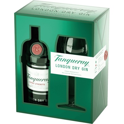 Tanqueray Gin 43,1% 0,7 l (darčekové balenie 1 pohár)