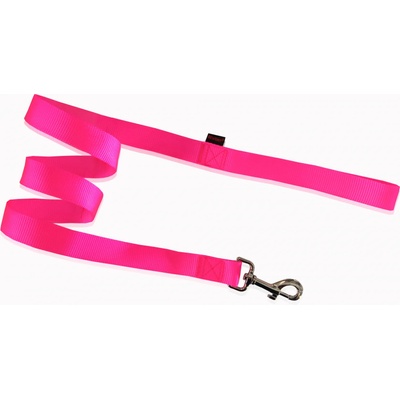 Pet Interest Single Layer Leash L - Едноцветен повод за кучета, 2, 5*120 см. - фосфорно розов