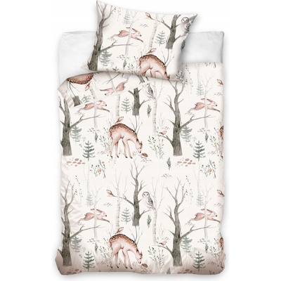 Súprava posteľnej bielizne Carbotex 90 x 120 cm béžová