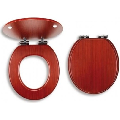 sedátko WC LYRA driev. ORECH, pomaly padajúce