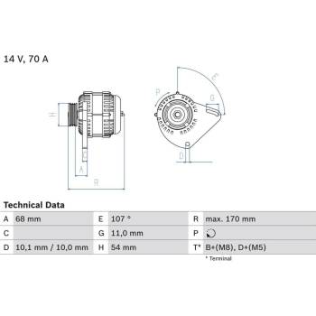 Generátor BOSCH 0 986 080 560