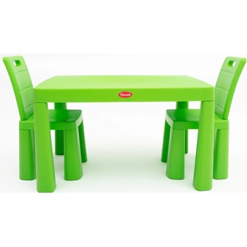 Doloni set Dětský stůl a 2 židle zelená
