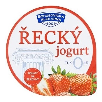 Bohušovická mlékárna Řecký jogurt jahodový 130 g