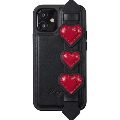 Kingxbar Калъф за телефон Kingxbar Sweet със Swarovski кристали за iPhone 12 Mini, черен (6959003590220)