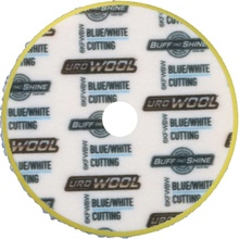 Buff and Shine Uro-Wool Blue/White Cutting (Yellow Foam) 125 mm