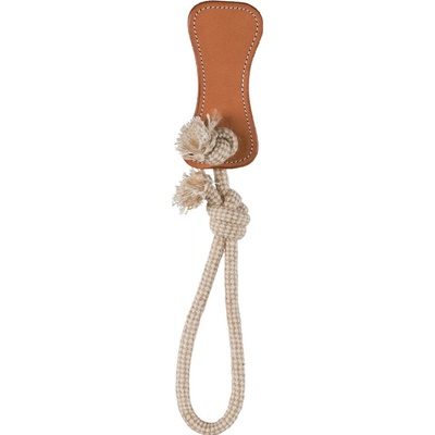 Trixie Kožená kost s poutkem 14 cm/38 cm