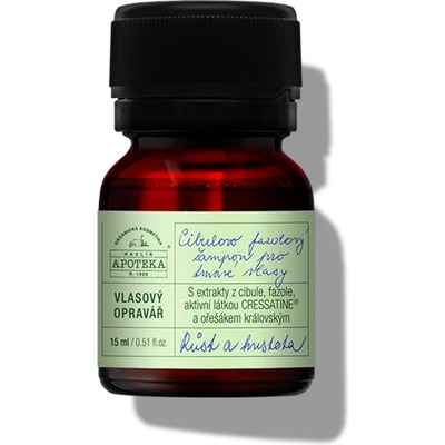Havlíkova apotéka Cibulovo fazolový šampon na tmavé vlasy 15 ml