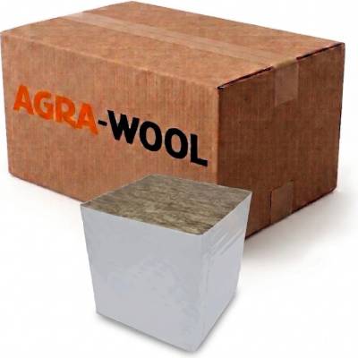 Agra Wool BIG Block pěstební kostka 200x200x200mm bez díry, BOX 18ks