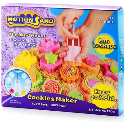 Kinetický písek sada Cukrárna Motion Sand 4×150 g