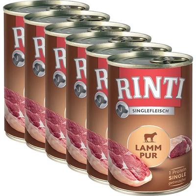 RINTI Консерва RINTI SENSIBLE PUR, агне - 6 x 400г