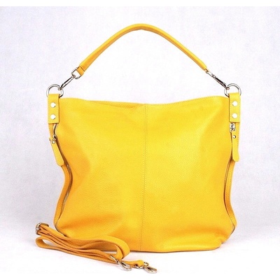 Vera Pelle kožená kabelka na rameno i crossbody 7733 žlutá