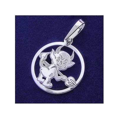 Klenotyn Stříbrný čertík-Dětský přívěsek KDP031