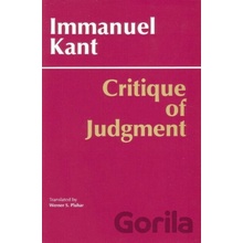 Critique of Judgment Kant Immanuel