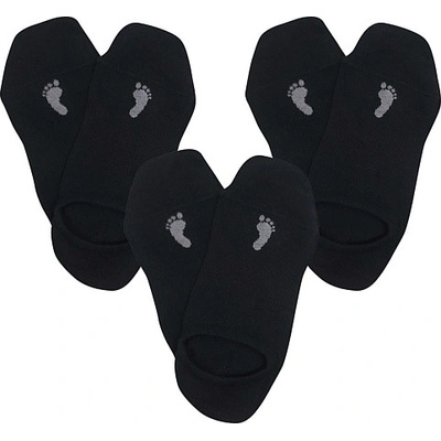VOXX ponožky Barefoot sneaker 3 pár černá