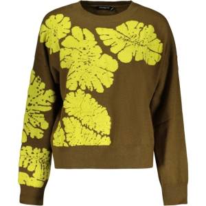 DESIGUAL Дамски пуловер desigual, Размер m, Цвят Зелен (26wwjf09_ve4092)