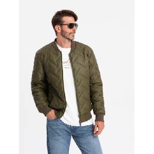 Ombre Clothing Мъжко яке тип бомбър с релефни елементи Ombre Clothing Ombre Clothing | Zelen | МЪЖЕ | S