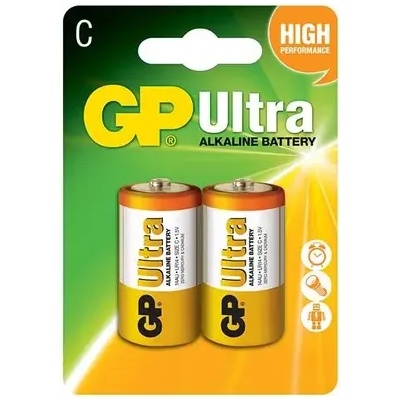 GP Batteries Алкална батерия gp ultra lr14 /2 бр. в опаковка/ 1.5v (gp-ba-14au-u2)