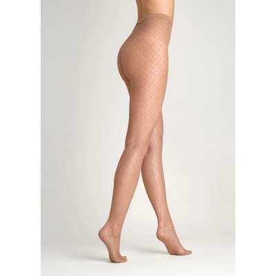 Punčocháče s nepravidelnou vazbou Charly G005 beige