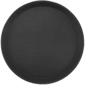 Horecano HORECANO-Табла за сервиране с неплъзгащо покритие и метален борд Ø35.6cm ЧЕРНА (1400ST) (01981697)