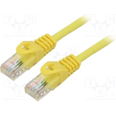 Lanberg PCU5-10CC-0150-Y patch, RJ45 cat. 5e UTP, 1,5m, žlutý
