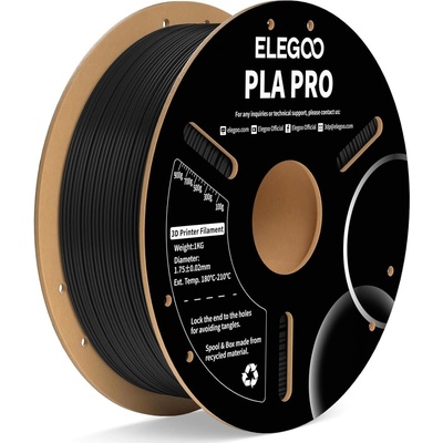 Elegoo PLA PRO -1.75mm-1KG-Cardboard Spool-Black (50.203.0188)