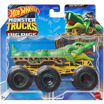 Mattel Hot Wheels Monster Trucks Big Rigs Cage Rattler
