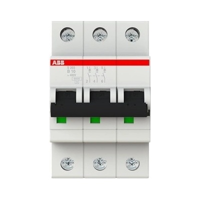 ABB S203 3-pól. 10A B 6kA