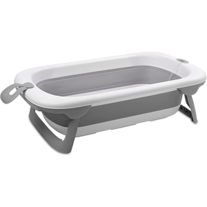 Lorelli Сгъваема вана с термометър и оттичане Lorelli - Dino, 83 сm, Grey (10131000003)