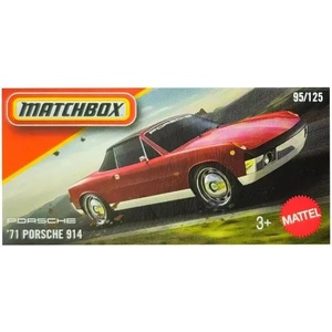 Mattel Matchbox: Малка кола в картонена кутия 71 Porsche 914 (JHR24)