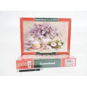 Castorland Puzzle 1000 Flowers and CASTOR Hat