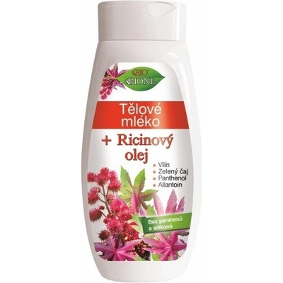 Bione Cosmetics Ricinový olej tělové mléko pro všechny typy pokožky 400 ml