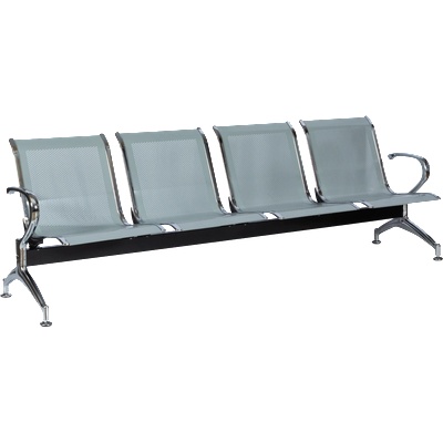 Bittel Посетителска пейка с 4 места Carmen CR-1030-4 - сребърна (3580599)