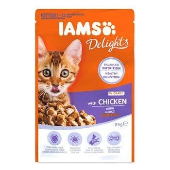 IAMS Cat Kitten kura v omáčke 85 g
