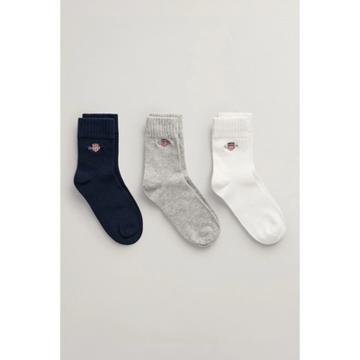 GANT SHIELD SOCKS 3 PACK modrá