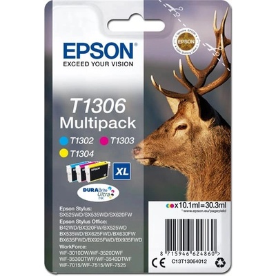 Epson original ink C13T13064012, T1306, cyan/magenta/yellow, 30, 3ml (C13T13064012)