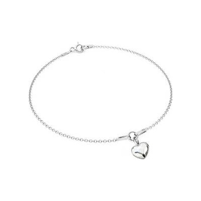 Nubis stříbrný se srdíčkem Crystals from Swarovski Crystal NB-0206-CR