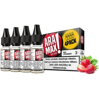 Aramax 4Pack Max Strawberry 4 x 10 ml 6 mg