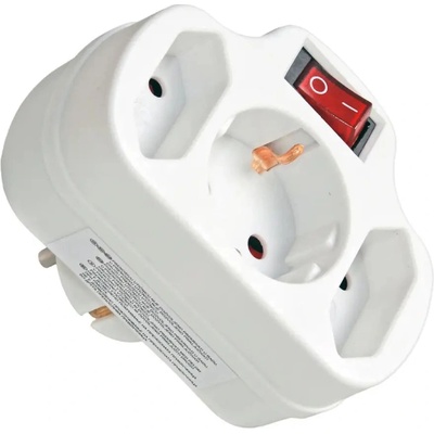 Commel АДАПТЕР ЗА КОНТАКТ БЯЛ С КЛЮЧ commel