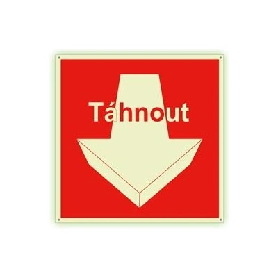 Táhnout - fotoluminiscenční tabulka s dírkami, plast 2 mm 200x200 mm